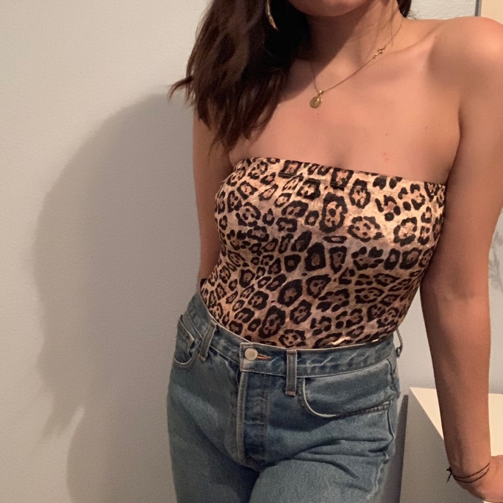 Princess Polly Velvet Print Bodysuit